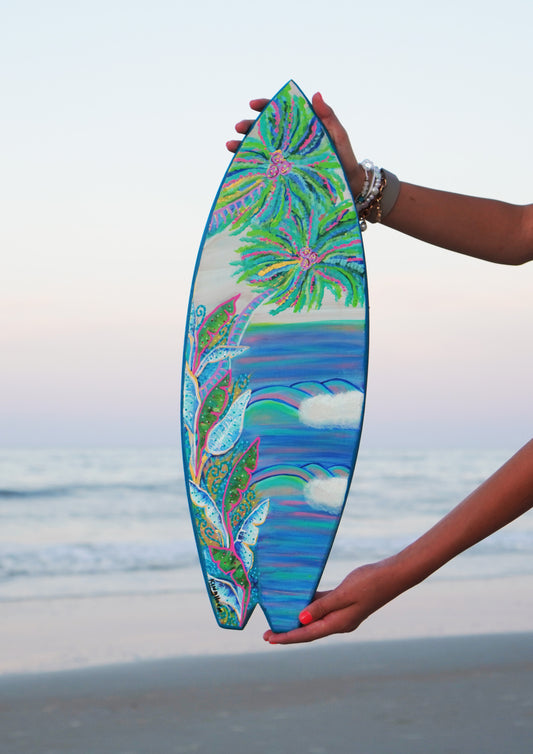 Poppy Waves Mini Surfboard